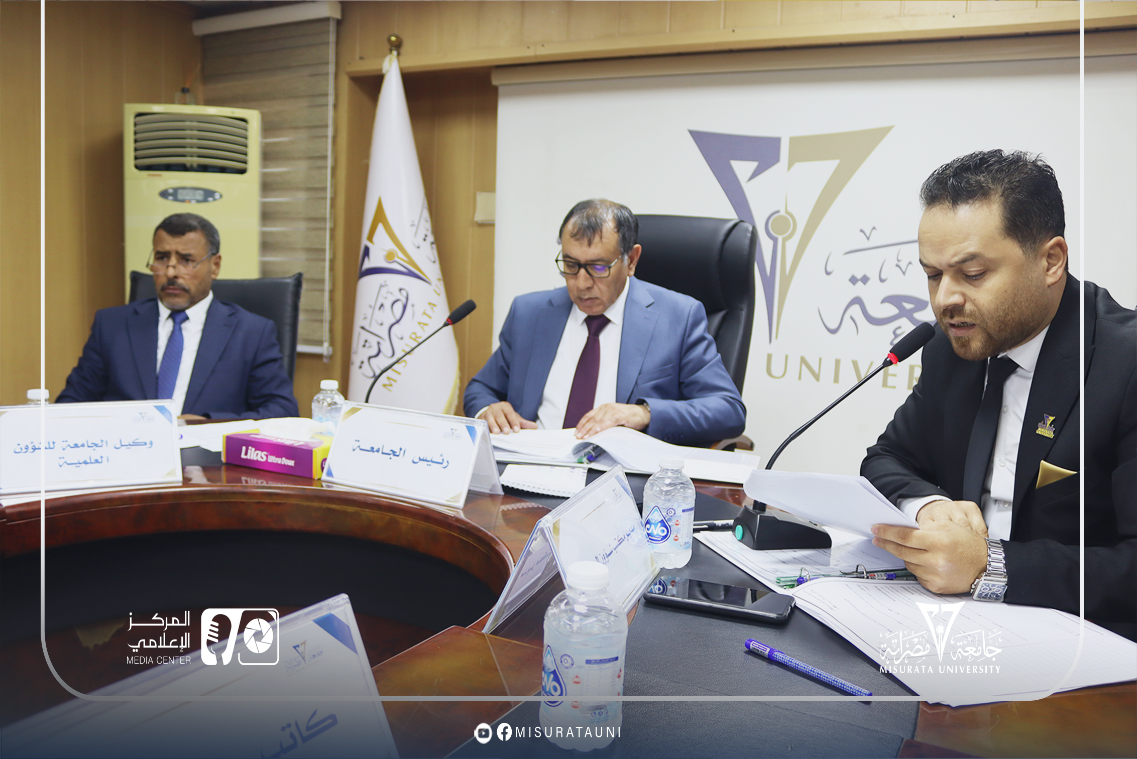 مجلس جامعة مصراتة يعقد اجتماعه العادي السابع للعام 2026