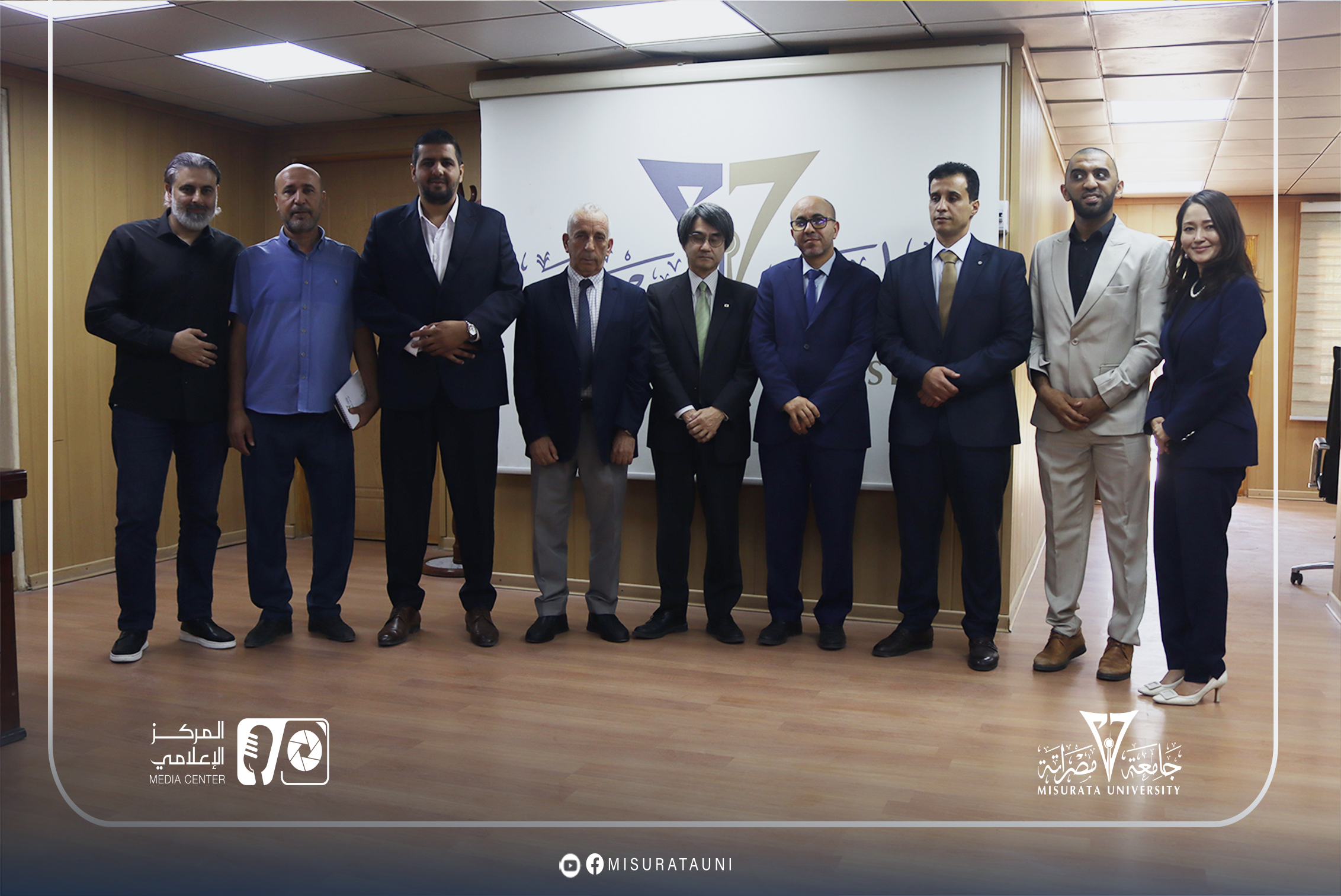 جامعة مصراتة تبحث مع سفير اليابان لدى ليبيا آفاق التعاون الأكاديمي والعلمي