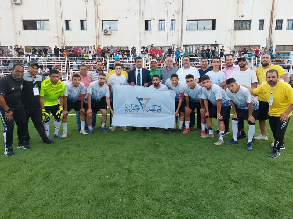 Misurata University Team Wins Second Place in the Late Khalid Mohamed Said  Tournament for Five-a-side Football, Held in Zawia City
                     width=