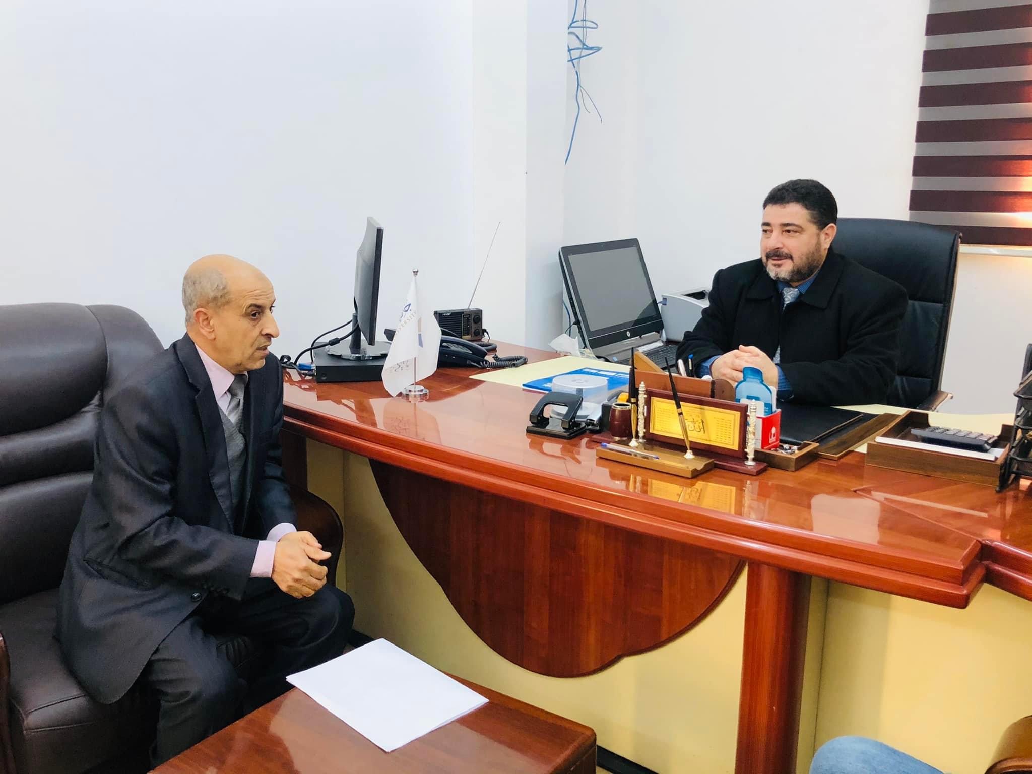 Misurata University President Visits the Faculty of Arts and Media
                     width=