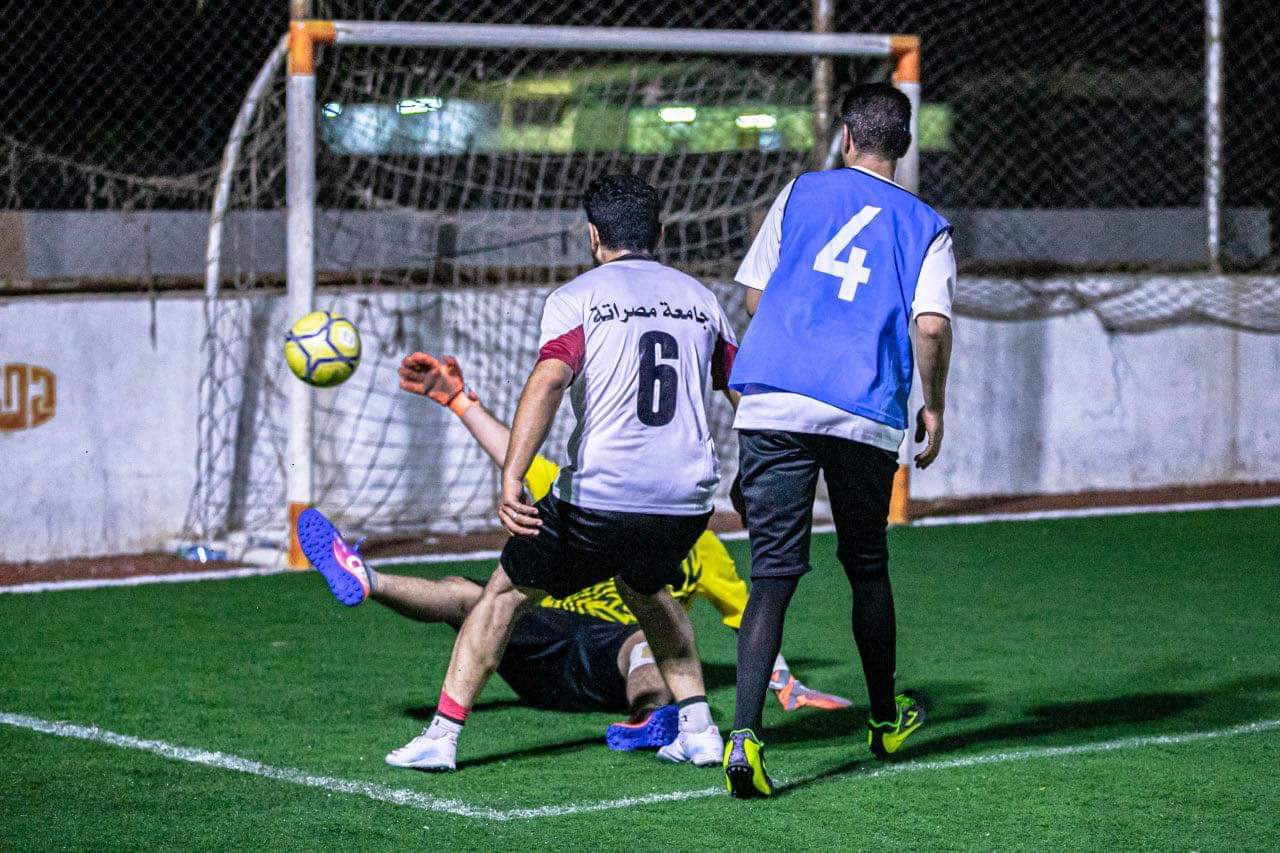 جامعة مصراتة إلى الدور الثاني  ⚽