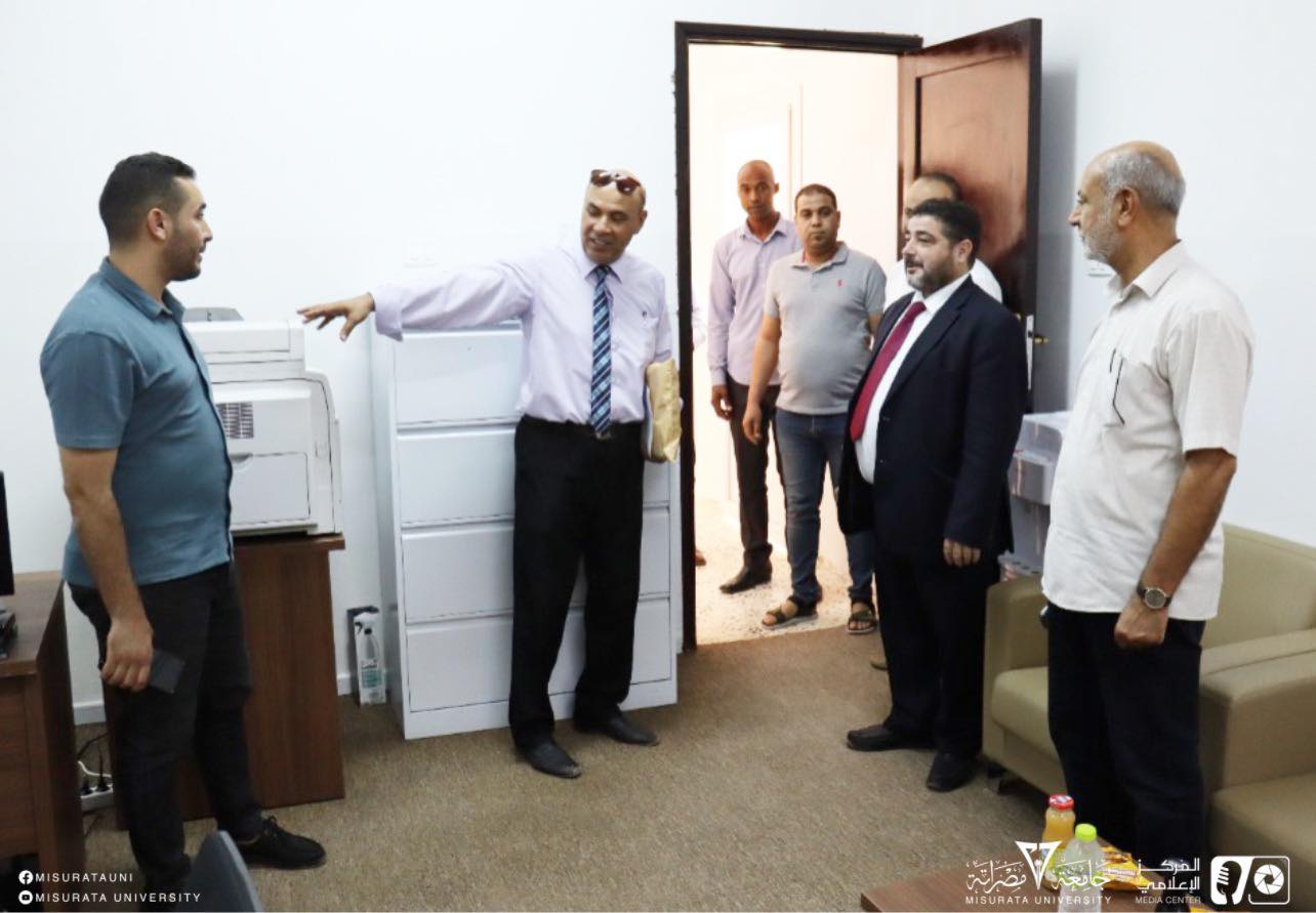 President of Misurata University Visits Faculty of Humanities and Applied Sciences, AbuGrein Branch 
                     width=