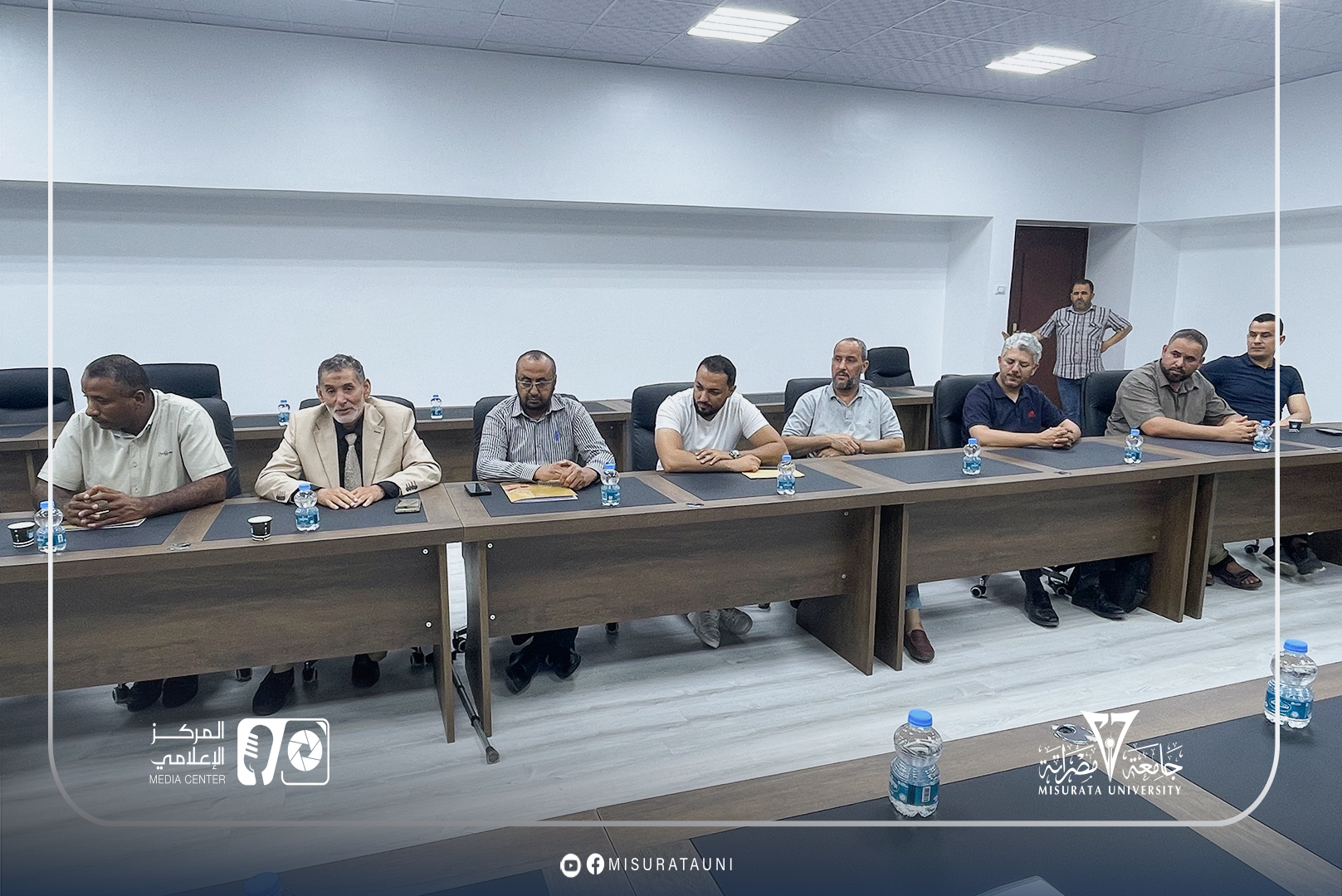 Final meeting of the audit team at the Faculty of Engineering, Misurata University
                     width=