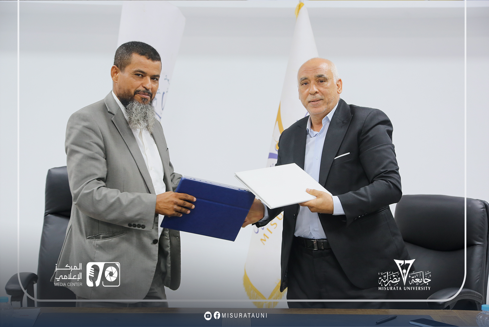 Cooperation agreement between the Faculty of Engineering, Misurata, and the Faculty of Engineering Technology, Hon.
                     width=