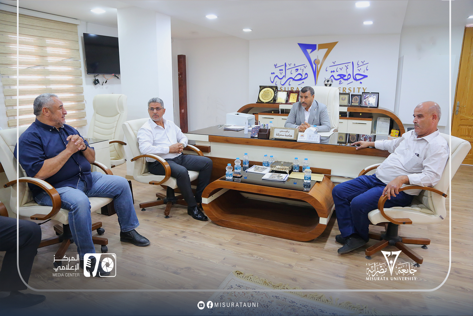 Final preparatory meeting to follow up on the readiness of the launch of the International Scientific Conference in Sports Sciences.
width=