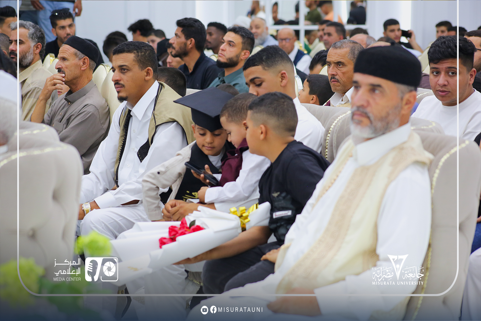 Misurata University: Graduating batches from the Health Sciences Department and launching the first graduates from the Medical Genetics Department.
width=