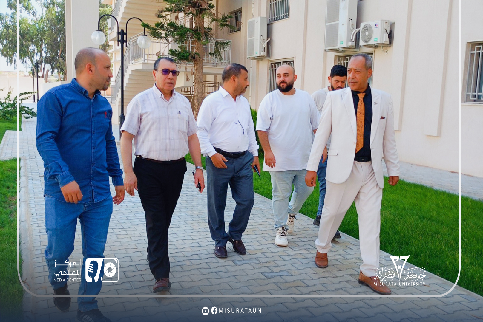 The President of Misurata University pays an inspection visit to the Faculty of Agriculture.
                     width=