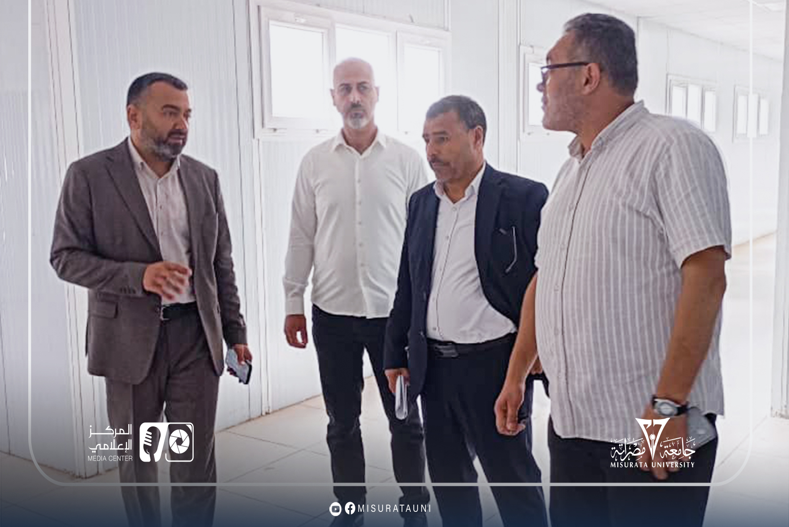 A delegation from Misurata University visits the Faculty of Medicine and holds a meeting on the educational process.
                     width=