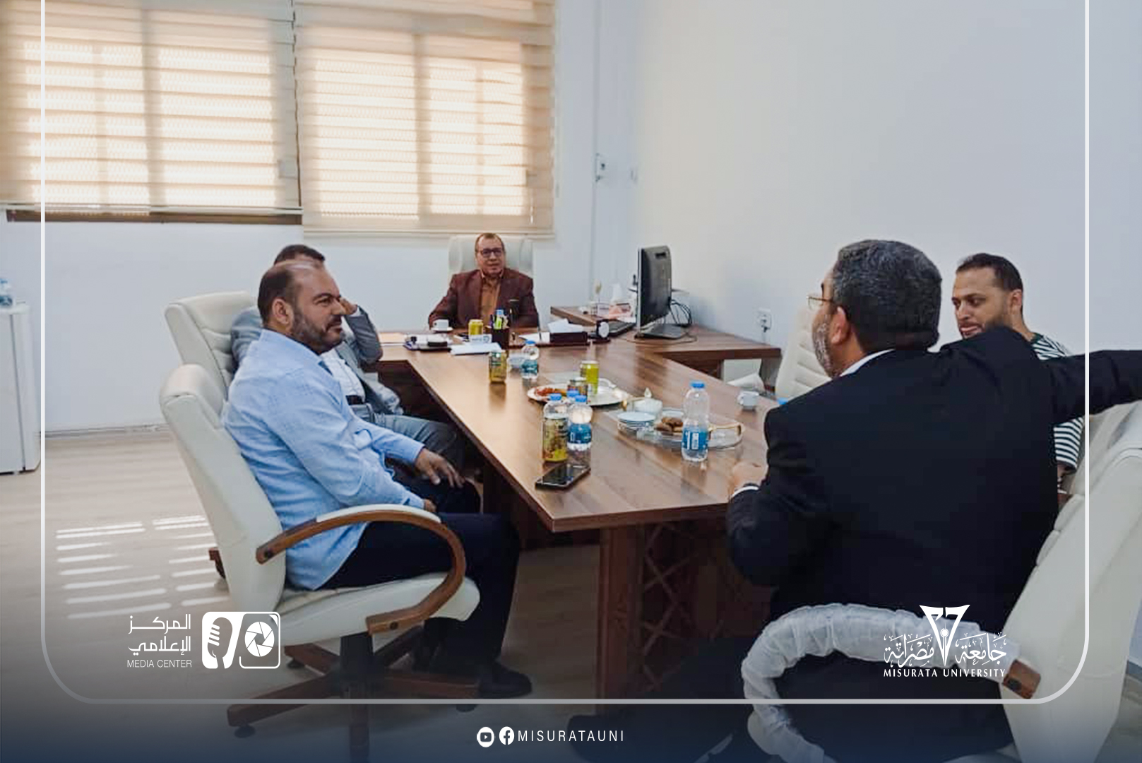 The Presidency of Misurata University conducts a field visit to the Faculty of Languages and Translation.
width=