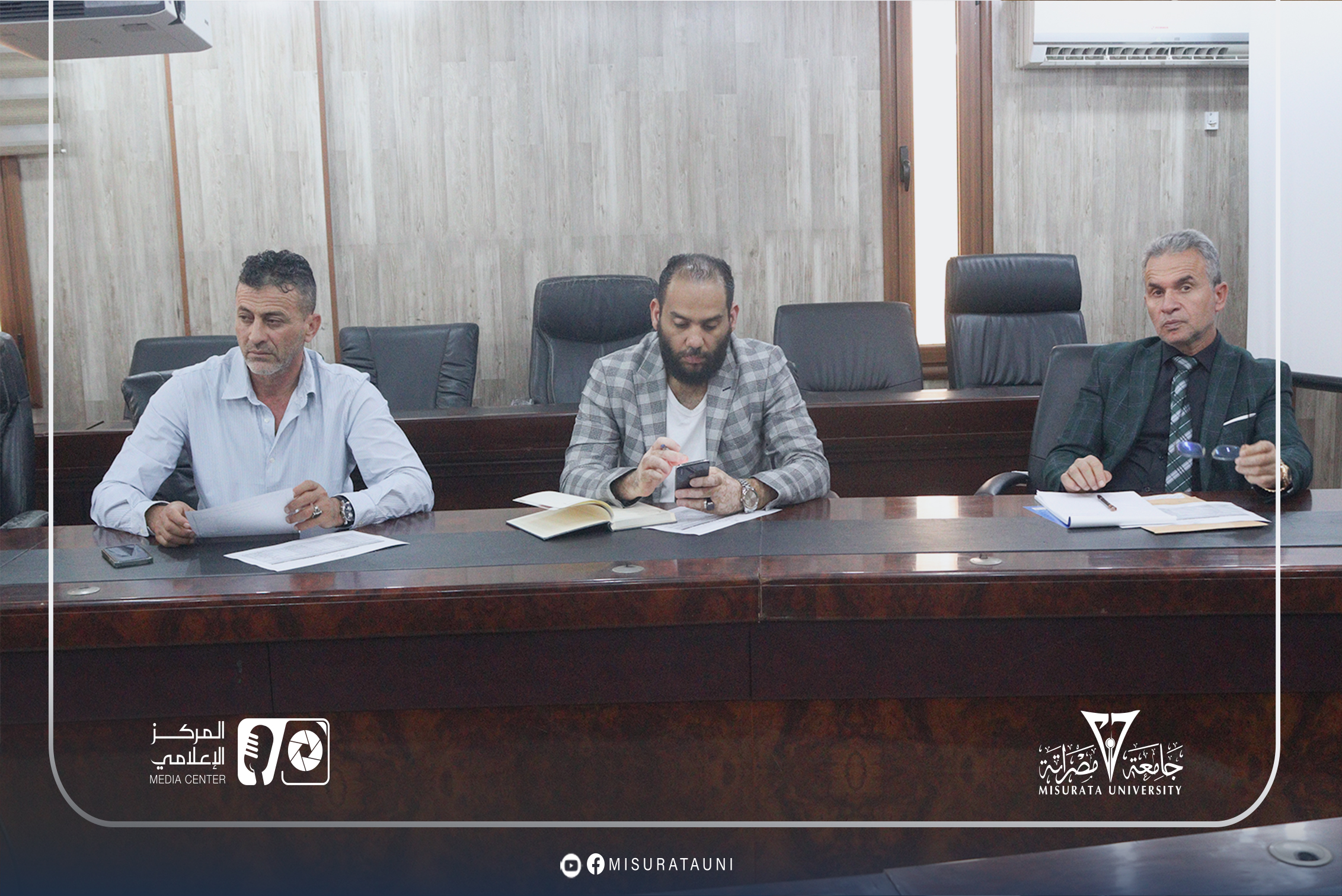 The Quality Assurance Office at Misurata University holds its sixth meeting to follow up on the development of academic and administrative performance.
                     width=