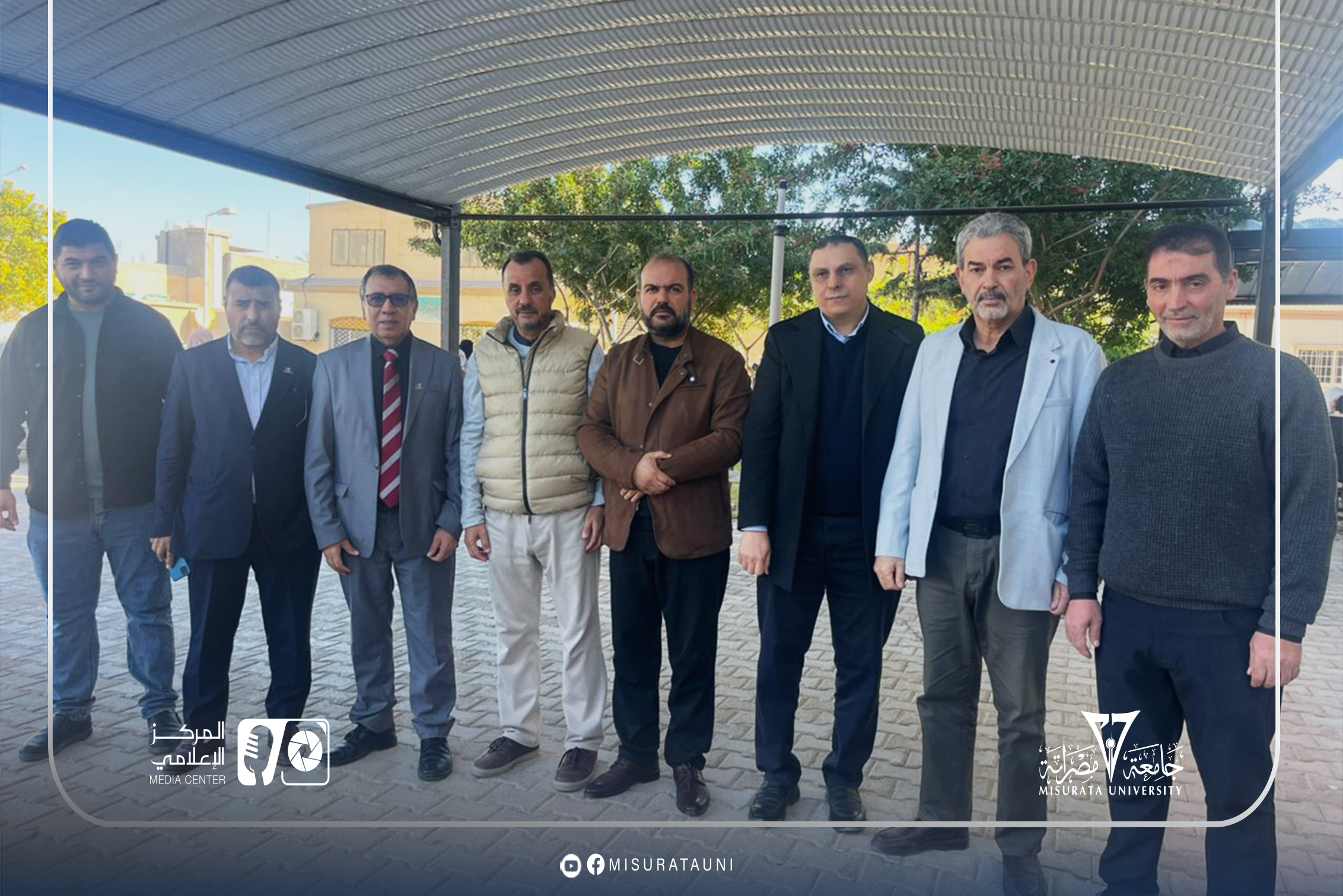 The President of Misrata University inspects the Faculty of Information Technology to monitor the progress of the educational process.
width=