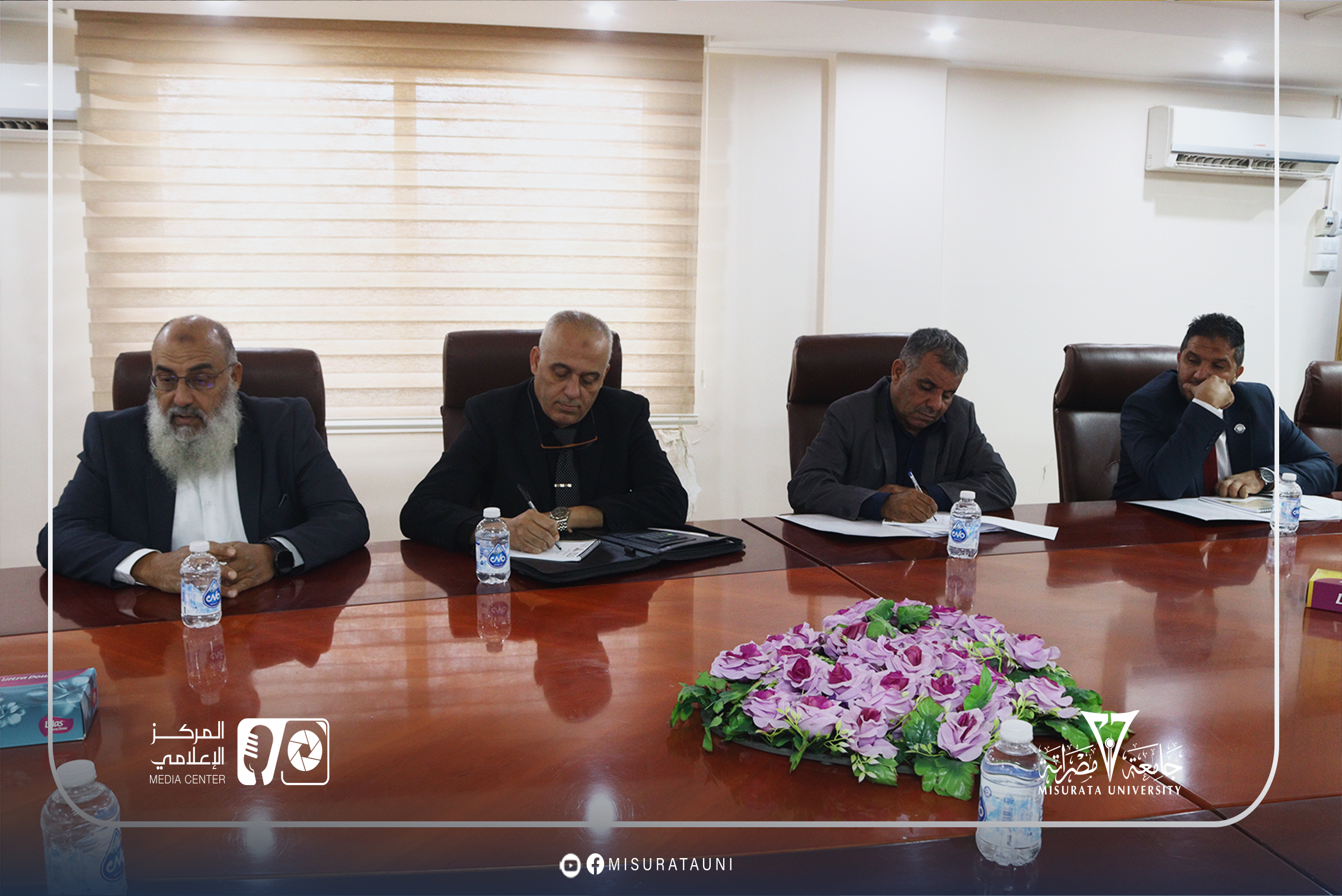 Misrata University welcomes the quality assurance team from the National Center
width=