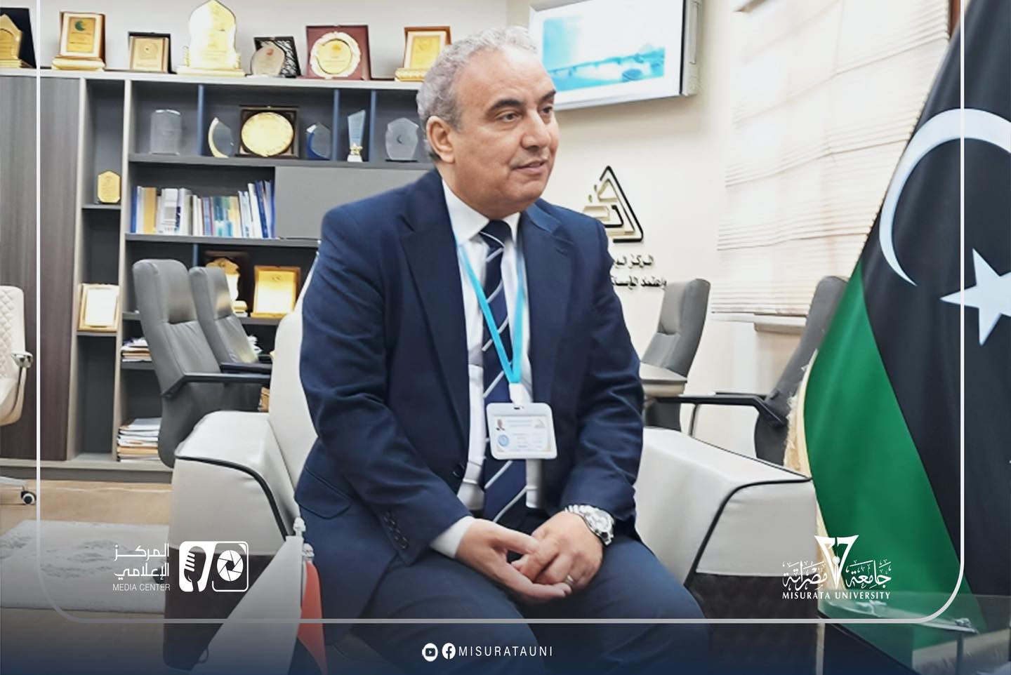 Misrata University participates in a meeting on promoting international medical accreditation
                     width=