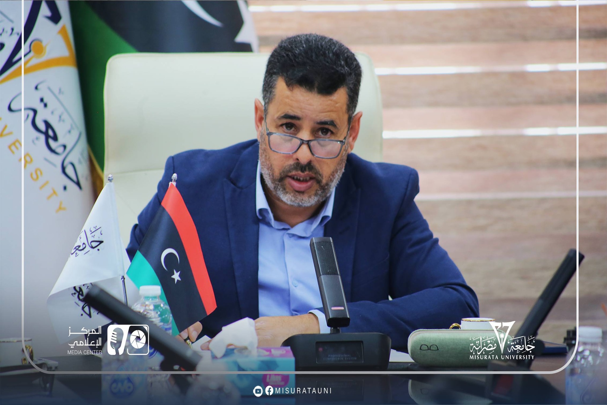 The Quality Committee at Misrata University is reviewing institutional and program accreditation files.
width=