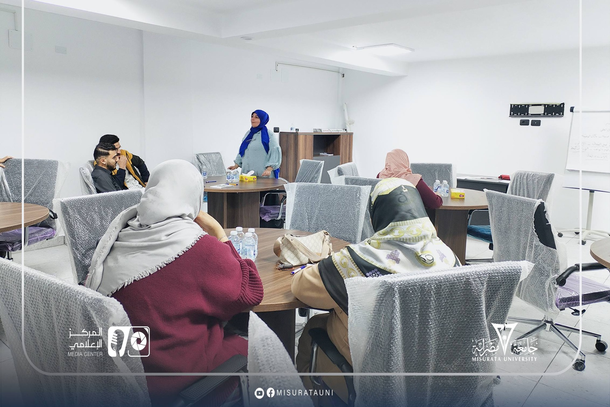 Misrata University organizes a training course on building a work culture and strengthening institutional belonging.
                     width=