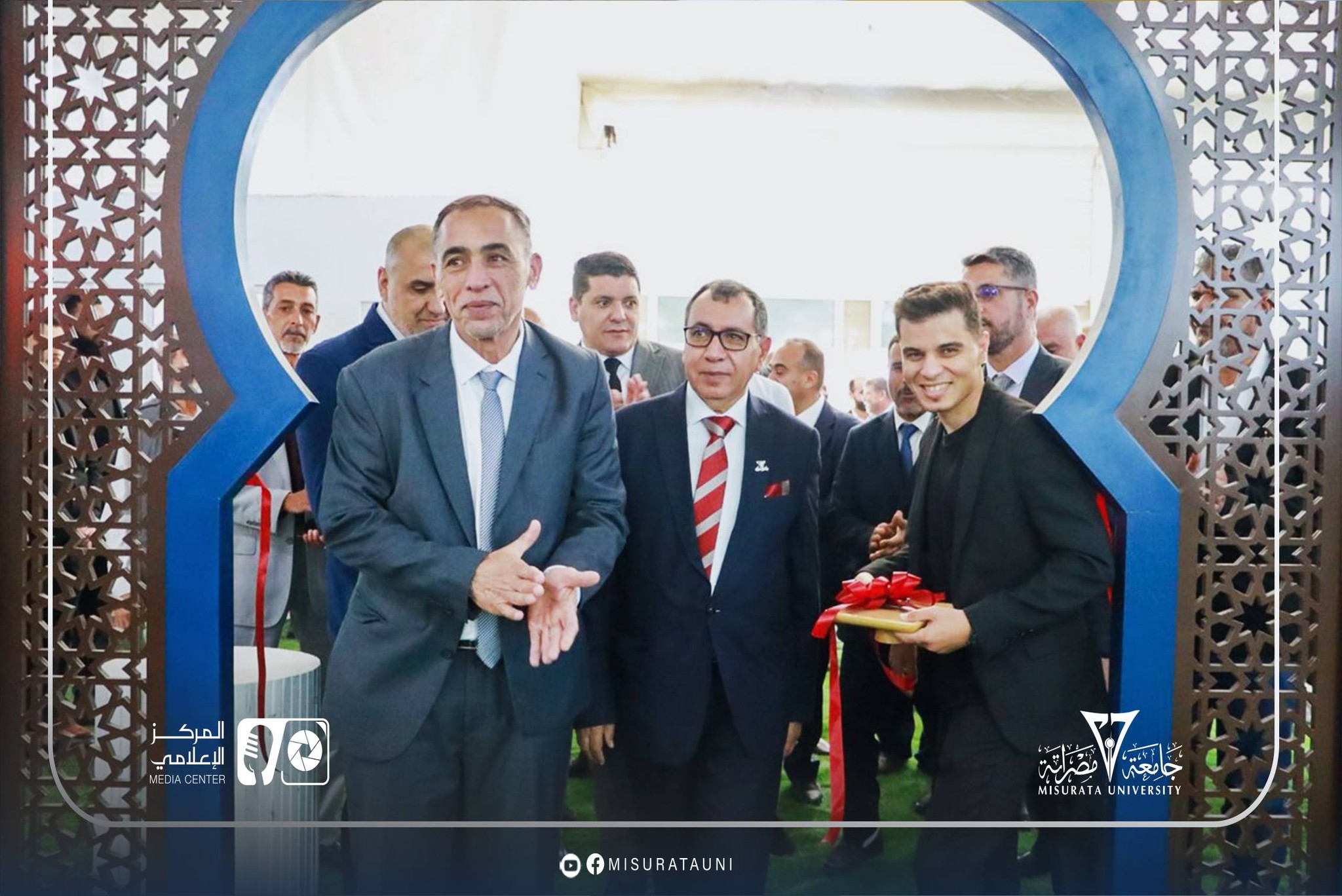 Misrata University participates in the opening of the first edition of the Misrata E-Commerce Exhibition
                     width=