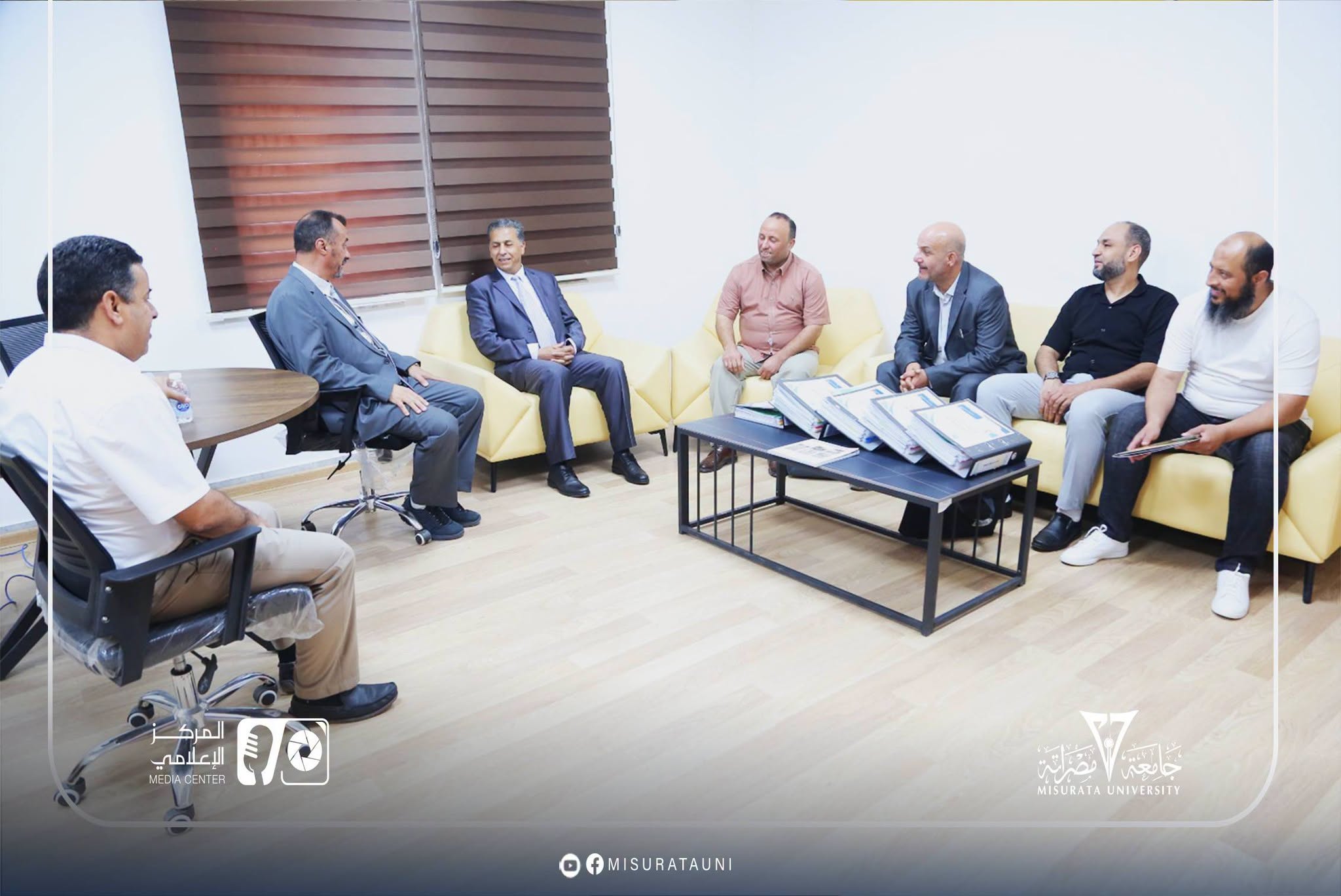 The audit team`s visit to the Faculty of Information Technology at Misrata University for institutional accreditation has commenced.
                     width=